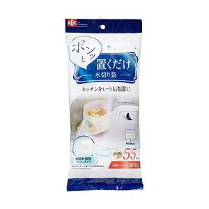 レック ポンッと置くだけ水切り袋 55枚入   K00393