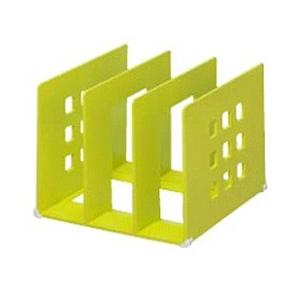 リヒトラブ 仕切りラック （L・黄緑）　A-7321-6