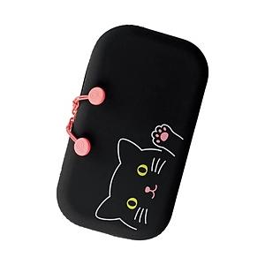 リヒトラブ [ペンケース] ファスナーポーチ SMART FIT PuniLabo  クロネコ A-...