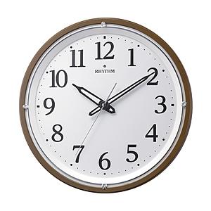 リズム時計 RHYTHM　夜間自動点灯ライト付電波掛け時計　8MY532SR06
