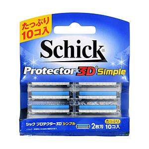 シック Schick（シック） プロテクター 3Dシンプル替刃10個入 〔ひげそり〕