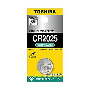 TOSHIBA(東芝) 【コイン形リチウム電池】 CR2025EC（1個）