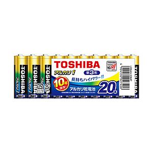 TOSHIBA(東芝) 【単三形】20本　アルカリ乾電池「アルカリ1」　LR6AN 20MP｜y-sofmap