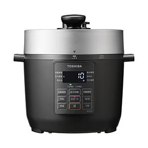 TOSHIBA(東芝) 電気圧力鍋（3.0L） ブラック RCP-30R-K 【864】