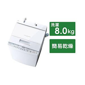 TOSHIBA 全自動洗濯機 ZABOON グランホワイト AW-8DH2BK-W