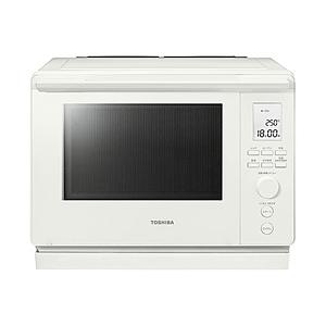 TOSHIBA(東芝) 角皿式スチームオーブンレンジ 石窯ドーム ミルキーホワイト ER-D100B...