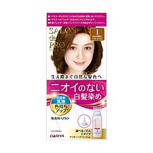 ダリヤ SALON de PRO（サロンドプロ）無香料ヘアカラー 早染め乳液（白髪用） 1 かなり明...