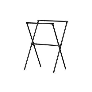 天馬 多機能 布団干し 伸縮式 X型 2枚 屋外用 PORISH  ブラック PSBK-11