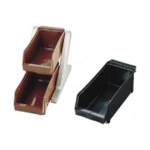 遠藤商事 SA18-8デラックス オーガナイザー 2段1列（2ヶ入） ブラック ＜EOC012＞