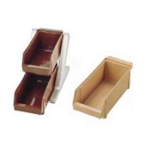 遠藤商事 SA18-8デラックス オーガナイザー 2段1列（2ヶ入） キャメル ＜EOC014＞