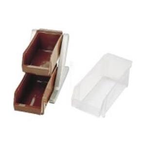 遠藤商事 SA18-8デラックス オーガナイザー 2段1列（2ヶ入） ホワイト ＜EOC015＞