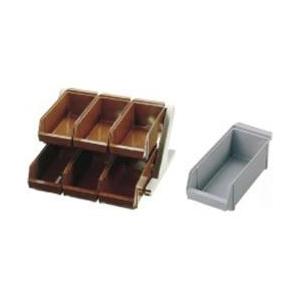 遠藤商事 SA18-8デラックス オーガナイザー 2段3列（6ヶ入） グレー ＜EOC031＞