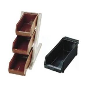 遠藤商事 SA18-8デラックス オーガナイザー 3段1列（3ヶ入） ブラック ＜EOC052＞