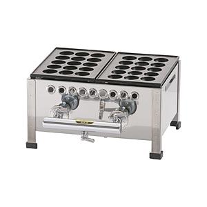 荒木金属製作所 関西式たこ焼器（15穴） 2枚掛 12・13A ＜GTK222＞