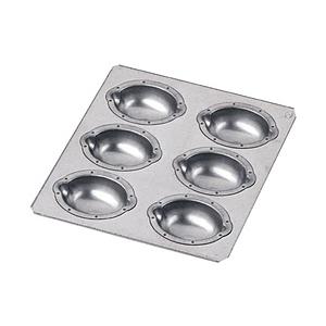 松永製作所 シリコン加工 レモン型天板 6ヶ取 ＜WTVB601＞