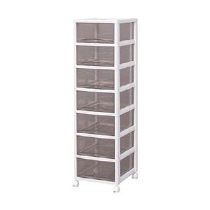 アイリスオーヤマ IRIS スーパークリアチェスト ホワイト／クリアブラウン 7段タイプ SCE−0...