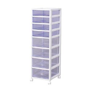 アイリスオーヤマ ＩＲＩＳ スーパークリアチェスト ホワイト／クリアブルー 浅４段深４段タイプ ＳＣ...