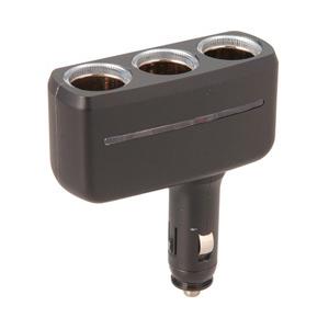 セイワ 車内用品　イルミソケット3F　3連ソケット　カラー：マットブラック