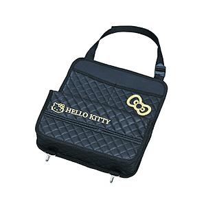 セイワ 車内収納用品　シートバックポケット（ティッシュ用ボックス付）ハローキティB＆G