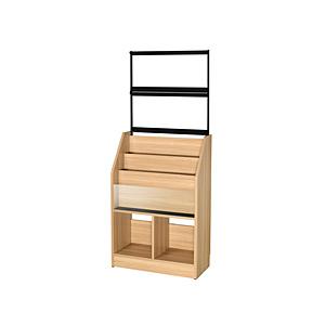 オークス レコードディスプレイラック RCS710-N 木目ナチュラル AUX ナチュラル RCS7...