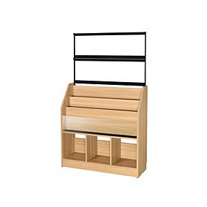 オークス レコードディスプレイラック RCS1030-N 木目ナチュラル AUX ナチュラル RCS...