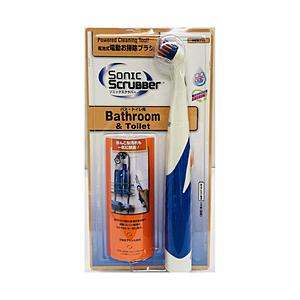 ジャパンインターナショナルコマース 電動お掃除ブラシ ソニックスクラバー バストイレ用本体セット N...