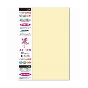 菅公工業 両面カラーリバーシブルペーパー（A4サイズ・10枚/アイボリー）　モリ101 【864】