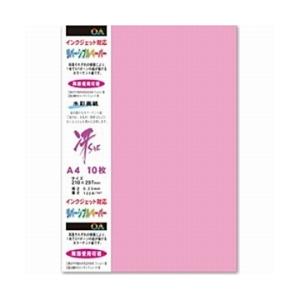 菅公工業 両面カラーリバーシブルペーパー（A4サイズ・10枚/ピンク）　モリ108 【864】