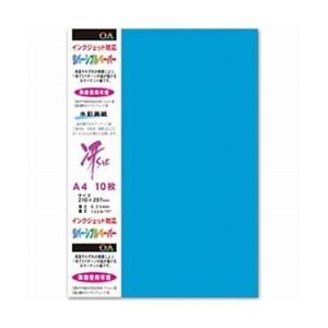 菅公工業 両面カラーリバーシブルペーパー（A4サイズ・10枚/マリンブルー）　モリ115 【864】