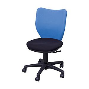 アイリスチトセ オフィスチェア　ミドルバックタイプ　ブルー・ブラック
