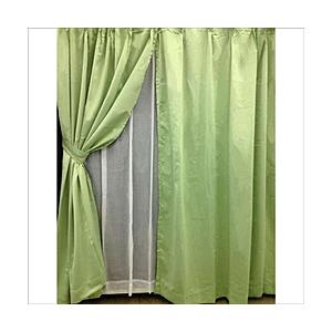 東京シンコール 4枚組ドレープカーテン ルークス [100×200cm /グリーン]