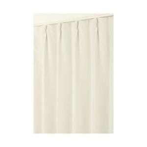 東京シンコール 2枚組　ドレープカーテン ウッディ(100×178cm/アイボリー)