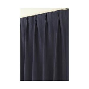 東京シンコール 2枚組　ドレープカーテン ウッディ(100×200cm/ネイビー)