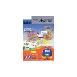 エーワン 28791 （インクジェットプリンタラベル/透明光沢フィルム/A4判 ノーカット/10シー...