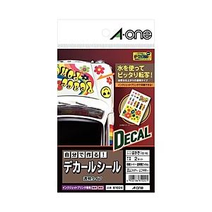 エーワン 自分で作るデカールシール[インクジェットプリンタ用]　（透明/はがき）　81024｜y-sofmap