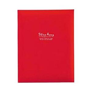 キング A4フリーアルバムF10 BK （黒台紙10枚/レッド） 70681