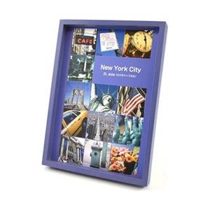 キング 木目調カラーフレーム 2L はがきサイズ対応（パープル）　JWC-2L-PU