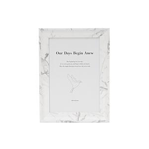 キング フォトフレーム marble Ｌサイズ  ホワイト