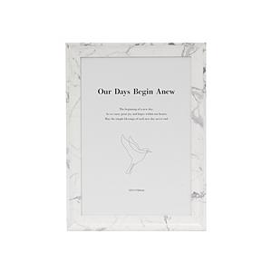 キング フォトフレーム marble 2Ｌサイズ  ホワイト