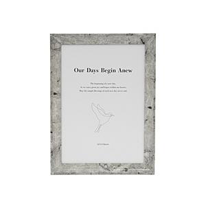 キング フォトフレーム marble 2Ｌサイズ  グレー