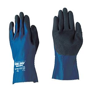 川西工業 ニトリルゴム手袋 ケミショック Lサイズ  グリーン 2460L