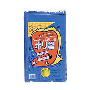 積水フィルム 90型ポリ袋　青　#7-1　N9707 （1袋10枚）