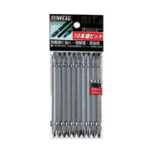 新亀製作所 サンフラッグ　ブロンズ両頭ビット10本組　＃2×110 ASV-2110M-2-110