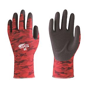 東和コーポレーション トワロン　ニトリルゴム背抜き手袋　ＳＧ−Ａ００１　ミリタリーレッド　Ｍ  赤迷...