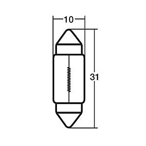 スタンレー電気 12V10W ルームランプ・マップランプ用電球 10個入   A3175B