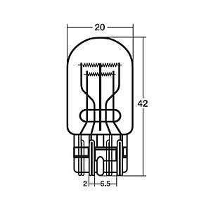 スタンレー電気 12V 21/5W耐震 ウェッジベース電球 10個入   W4800