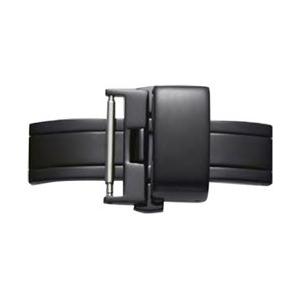 バンビ 革ベルト用両開きバックル ZB010 ブラック20ミリ