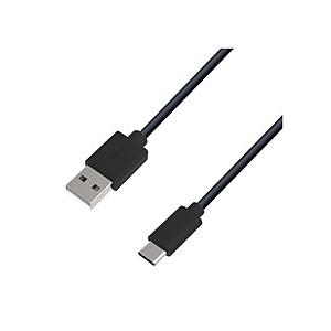 カシムラ USB充電器＆同期ケーブル A-C  ブラック