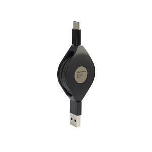 カシムラ 巻き取り式　高耐久ケーブル　Type-C　80cm   AJ-632 ［USB-A ⇔ U...