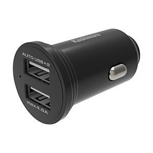 カシムラ DC-4.8A USB 2ポート(USB2ポート/12V、24V対応)   DC-030